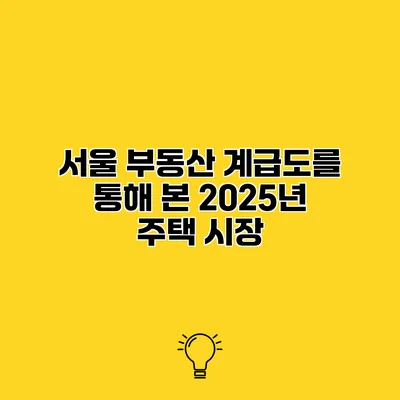 서울 부동산 계급도를 통해 본 2025년 주택 시장